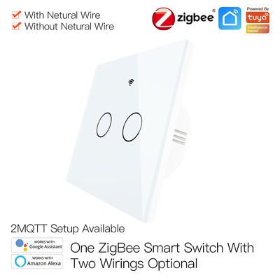 Zigbee Wifi 스마트 벽 전등 스위치 음성 제어 전등 스위치