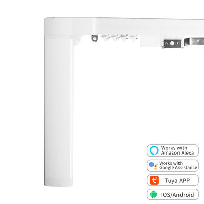 WiFi 제어 스마트 홈 커튼 오프너 Amazon Alexa Google Home으로 자동 커튼 트랙 작업