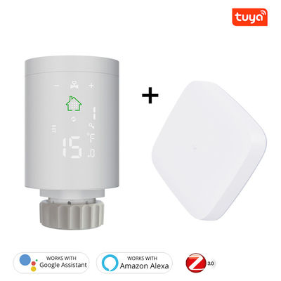 Tuya ZigBee3.0 WiFi 스마트 TRV 프로그래밍 가능한 온도 조절기 히터 온도 컨트롤러