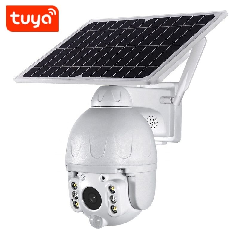 TUYA 스마트 2MP 태양 전지 패널 PTZ IP 돔 WIFI 카메라 PIR IP66 1080P HD 배터리