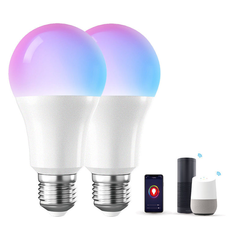 100LM/W 5W 7W 9W 12W E27 E26 B22 세륨 ROHS FCC를 바꾸는 똑똑한 와이파이 LED 전구 색깔